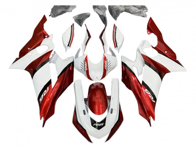 Kits Carenado Moto Yamaha YZF 600 R6 2017-2023 - Blanco Rojo Negro Baratos