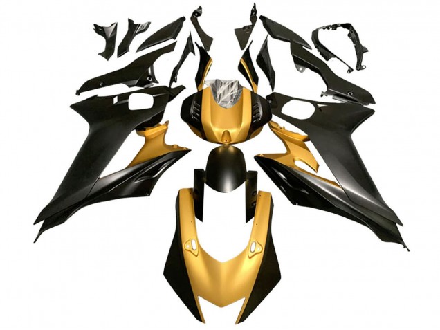 Carenados Moto Yamaha YZF 600 R6 2017-2023 - Oro Negro Mate Baratos