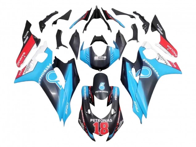 Carenados Moto Yamaha YZF 600 R6 2017-2023 - Blanco Azul Rojo Negro Petronas 18 Baratos