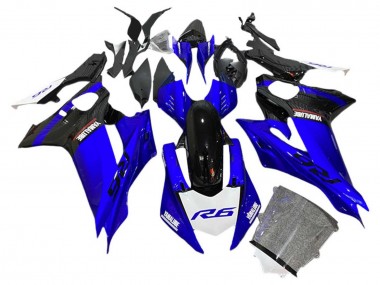 Carenados Moto Yamaha YZF 600 R6 2017-2023 - Azul Negro Blanco Baratos