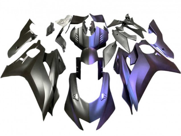 Carenados Moto Yamaha YZF 600 R6 2017-2023 - Negro Mate Púrpura Baratos