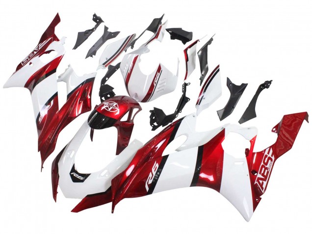 Carenados Moto Yamaha YZF 600 R6 2017-2023 - Blanco Rojo Negro Baratos