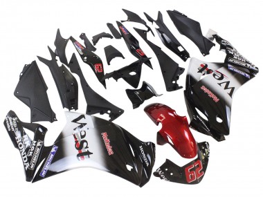 Carenados Moto Honda CBR250RR 2011-2015 - Negro Brillante Blanco West Rojo HRC 62 Baratos