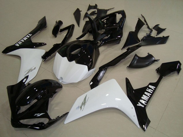 Carenados Moto Yamaha YZF R1 2007-2008 - Blanco Negro Baratos
