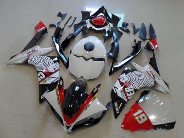 Carenados Moto Yamaha YZF R1 2007-2008 - Blanco Rojo Negro Amarillo Dark Dog Baratos