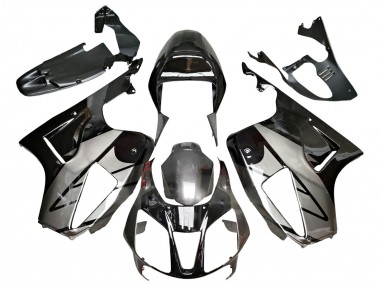 Carenados Moto Honda VTR1000 2000-2006 - Plata Negro Brillante Baratos