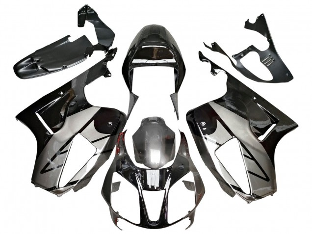 Carenados Moto Honda VTR1000 2000-2006 - Plata Negro Brillante Baratos