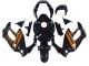 Carenados Moto Honda VTR1000F 1997-2005 - Negro Brillante Oro Baratos
