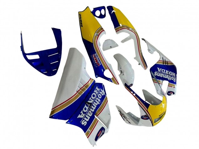 Carenados Moto Honda NSR250 1994-1996 - Blanco Azul Amarillo Oro Rothmans Baratos