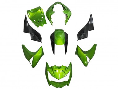 Carenado Moto Kawasaki Z1000 2003-2006 - Verde Negro Brillante Baratos