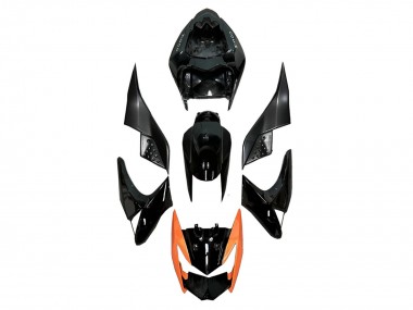 Carenados Moto Kawasaki Z1000 2003-2006 - Negro Brillante Naranja Baratos
