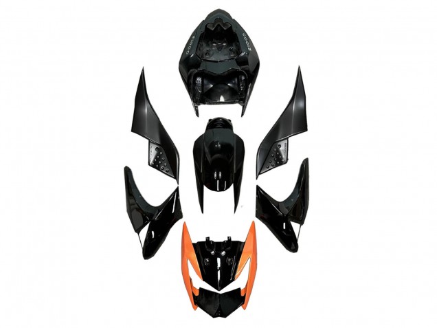 Carenados Moto Kawasaki Z1000 2003-2006 - Negro Brillante Naranja Baratos