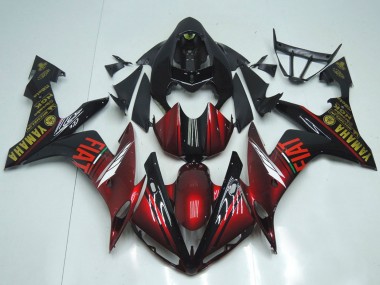 Carenados Moto Yamaha YZF R1 2007-2008 - Rojo Granate Negro Fiat Baratos
