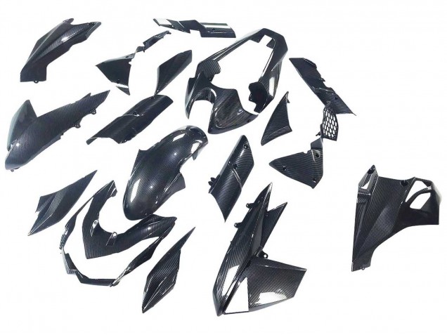 Carenados Moto Kawasaki Z1000 2010-2013 - Negro FibraCarbono Baratos