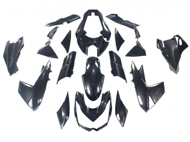 Carenados Moto Kawasaki Z1000 2010-2013 - Negro FibraCarbono Baratos