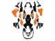 Carenados Moto Kawasaki Z1000 2010-2013 - Naranja Negro Brillante Baratos