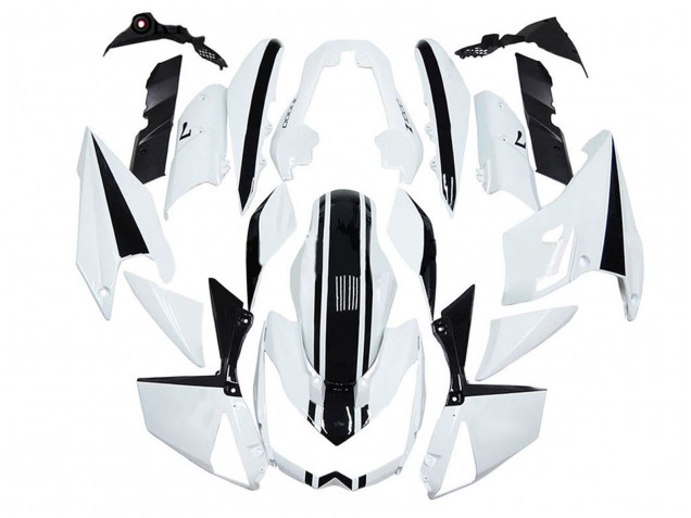 Carenados Moto Kawasaki Z1000 2010-2013 - Blanco Negro Baratos