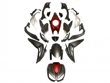 Carenados Moto Kawasaki Z1000 2014-2019 - Plata Rojo Negro Mate Baratos