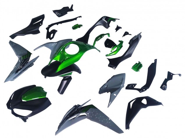 Carenados Moto Kawasaki Z1000 2014-2019 - Negro Verde Gris Baratos