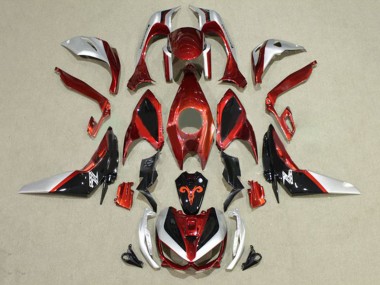 Carenados Moto Kawasaki Z1000 2014-2019 - Rojo Plata Negro Baratos