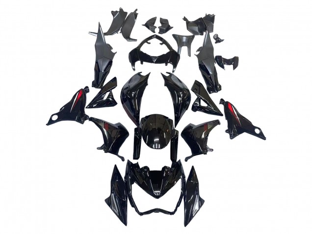 Carenados Moto Kawasaki Z800 2013-2018 - Negro Brillante Rojo Baratos