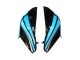 Carenados Moto Kawasaki Z800 2013-2018 - Azul Claro Negro Brillante Baratos
