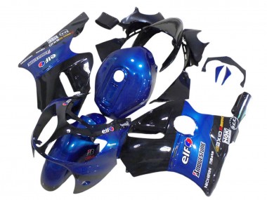 Carenados Moto Kawasaki ZX12R 2000-2001 - Azul Negro Brillante Elf Bridgestone Baratos