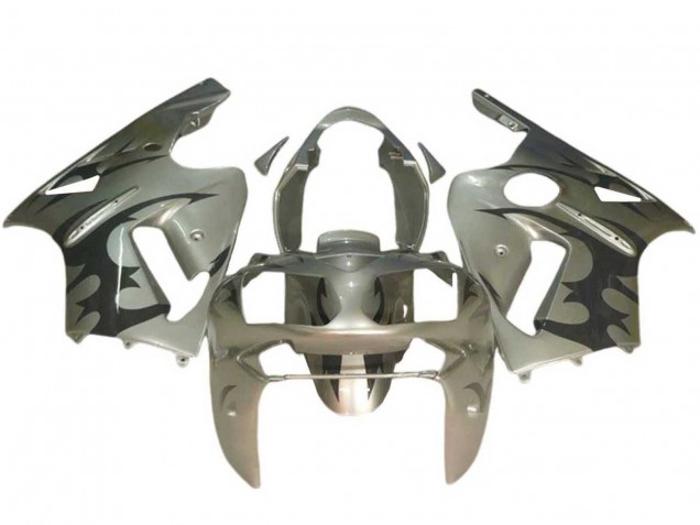 Carenados Moto Kawasaki ZX12R 2002-2006 - Plata Negro Baratos