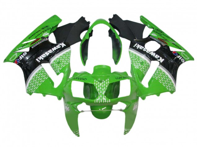 Carenados Moto Kawasaki ZX12R 2002-2006 - Verde Negro Blanco Baratos