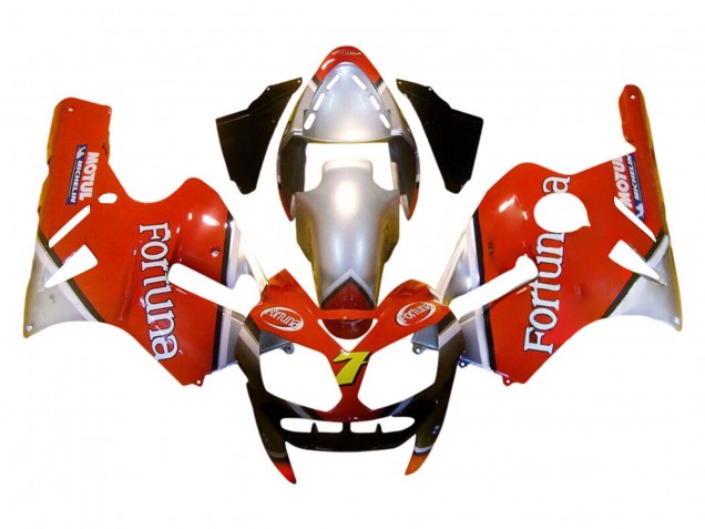 Carenados Moto Kawasaki ZX12R 2002-2006 - Rojo Plata Fortuna Baratos