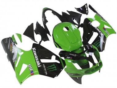 Carenado Moto Kawasaki ZX12R 2002-2006 - Verde Negro Brillante Elf Touch4 Monstruo Baratos