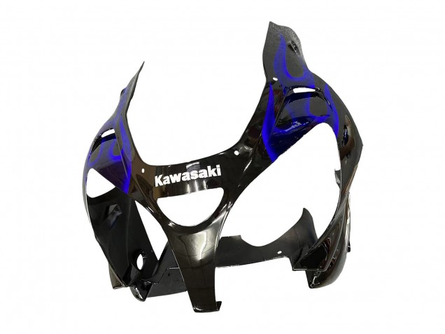 Carenados Moto Kawasaki ZX9R 2000-2001 - Negro Brillante Azul Llama Blanco Baratos