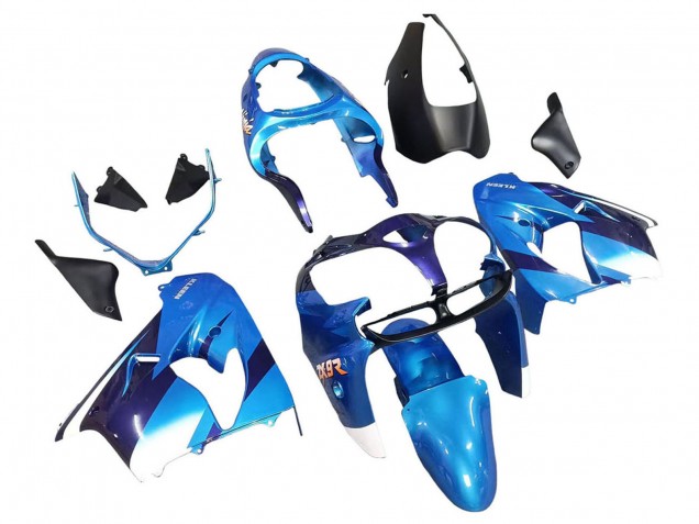 Carenados Moto Kawasaki ZX9R 2000-2001 - Azul Negro Baratos