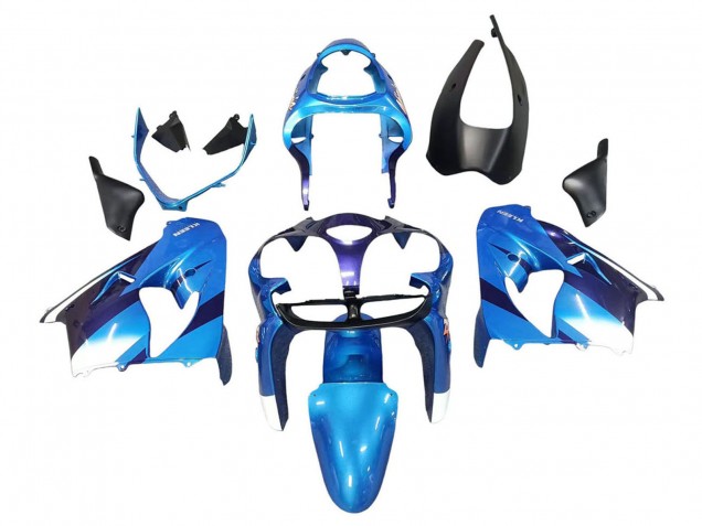 Carenados Moto Kawasaki ZX9R 2000-2001 - Azul Negro Baratos