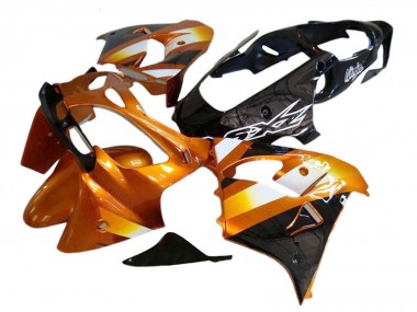 Carenados Moto Kawasaki ZX9R 2000-2001 - Naranja Negro Baratos