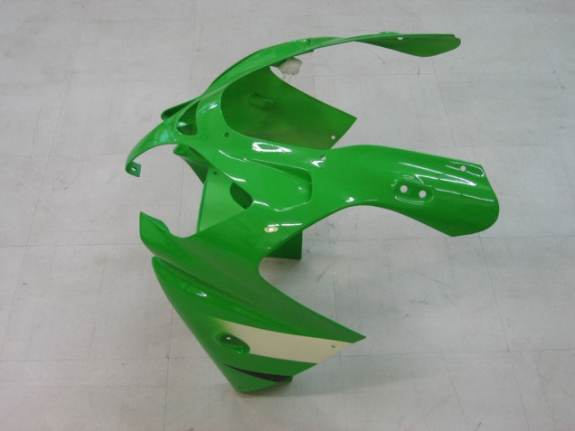 Carenados Moto Kawasaki ZX9R 2000-2001 - Verde Plata Negro Baratos
