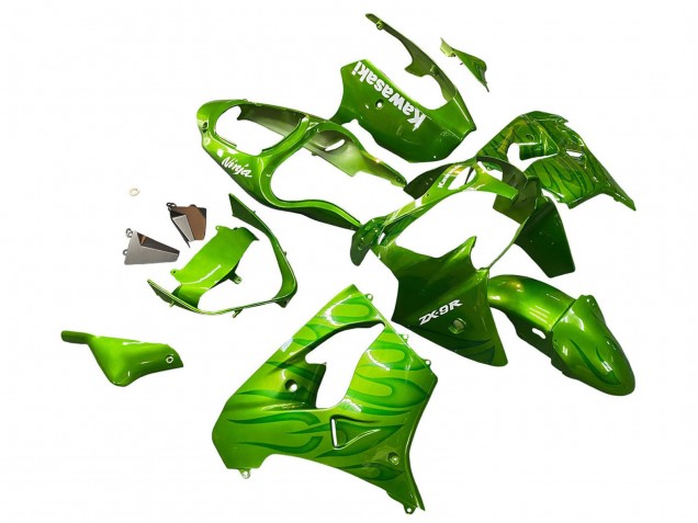 Carenados Moto Kawasaki ZX9R 2000-2001 - Verde Llama Baratos