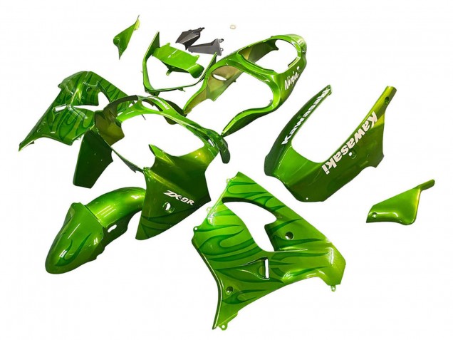 Carenados Moto Kawasaki ZX9R 2000-2001 - Verde Llama Baratos