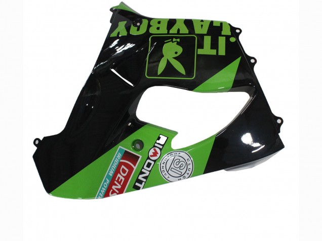 Carenados Moto Kawasaki ZX9R 2000-2001 - Verde Negro Playboy DENSO Baratos