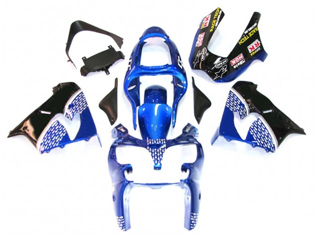 Carenados Moto Kawasaki ZX9R 2000-2001 - Azul Blanco Negro Baratos