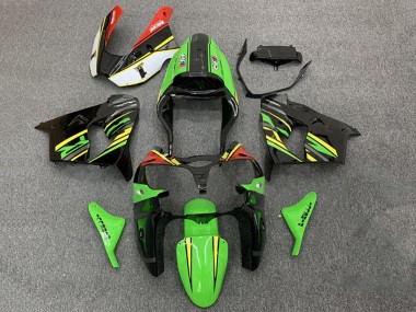 Carenados Moto Kawasaki ZX9R 2000-2001 - Verde Naranja Negro Baratos