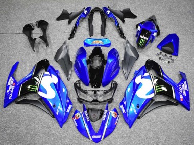 Carenados Moto Yamaha YZF R3 2015-2018 - Azul Negro Verde Monstruo Baratos