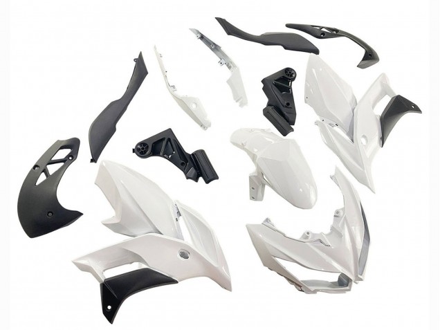 Carenados Moto Kawasaki Versys 650 2015-2021 - Blanco Negro Mate Baratos