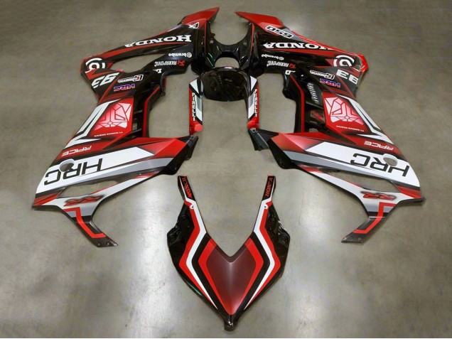 Carenados Moto Honda CBR650R 2019-2020 - Blanco Rojo Negro Brillante HRC Baratos