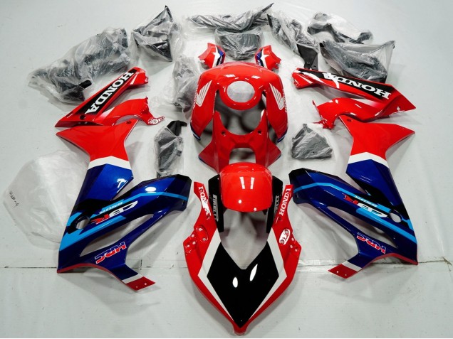 Carenados Moto Honda CBR650R 2019-2020 - Rojo Blanco Azul Negro Brillante HRC Baratos