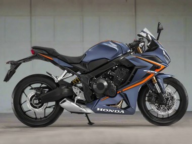 Carenados Moto Honda CBR650R 2019-2020 - Azul Oscuro Brillante Naranja Negro Baratos