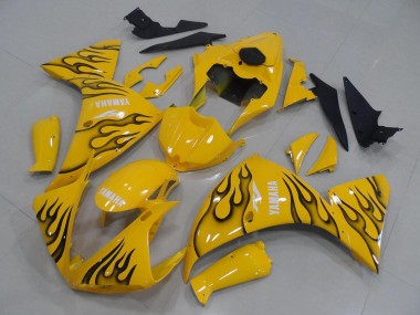 Carenados Moto Yamaha YZF R1 2009-2011 - Amarillo Negro Llama Baratos