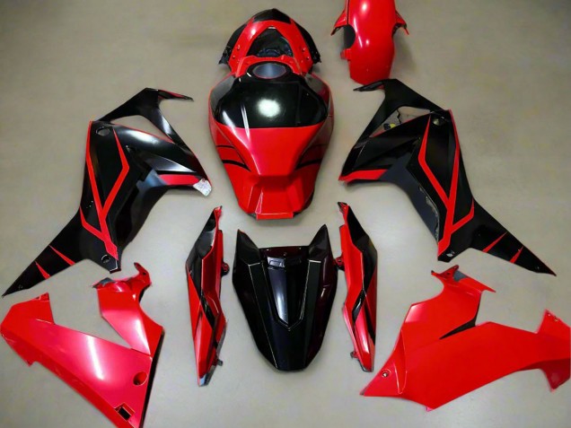 Carenados Moto Honda CBR650R 2021-2023 - Rojo Negro Brillante Raya Baratos