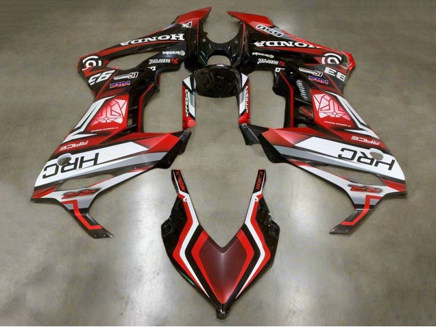 Carenados Moto Honda CBR650R 2021-2023 - Blanco Rojo Negro Brillante HRC Baratos
