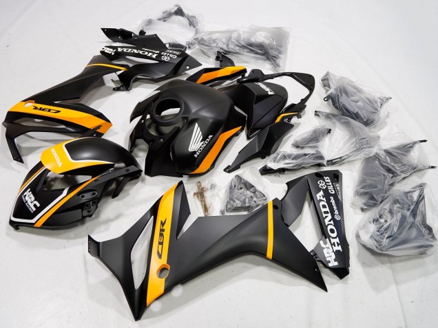 Carenados Moto Honda CBR650R 2021-2023 - Negro Mate Amarillo HRC Baratos